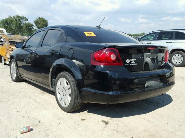 1B3BD4FB7BN608621 - 2011 DODGE AVENGER EX BLACK photo 3