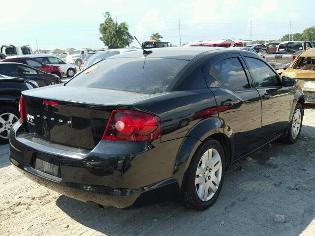 1B3BD4FB7BN608621 - 2011 DODGE AVENGER EX BLACK photo 4