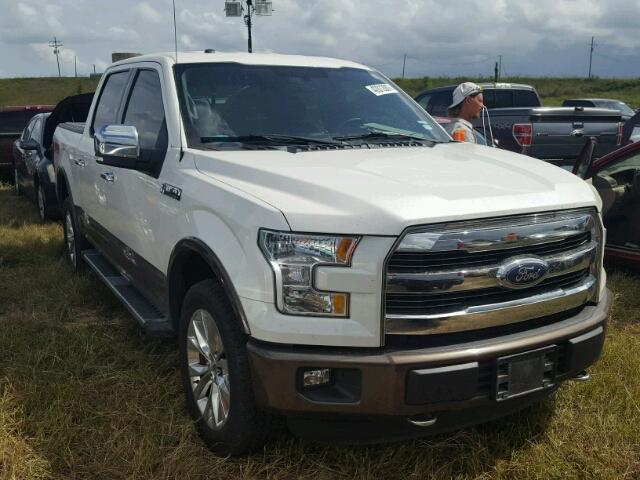 1FTEW1EF9FFA15092 - 2015 FORD F150 SUPER WHITE photo 1