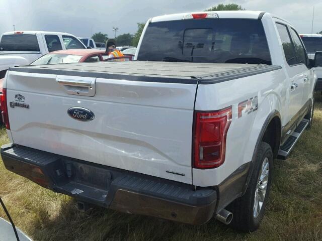 1FTEW1EF9FFA15092 - 2015 FORD F150 SUPER WHITE photo 4