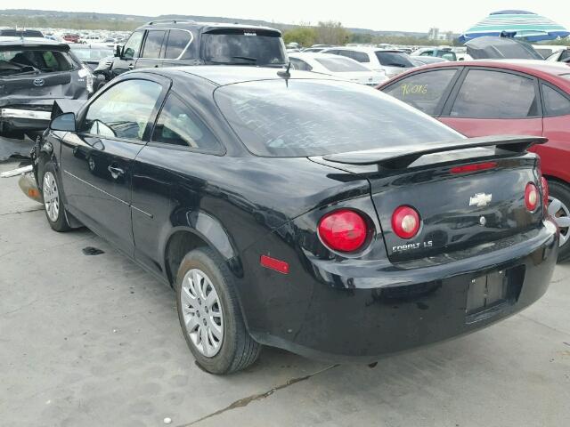 1G1AK18H797135844 - 2009 CHEVROLET COBALT BLACK photo 3