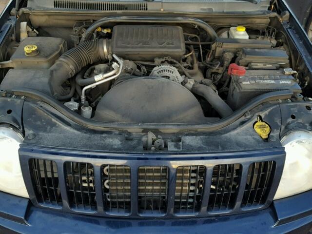 1J4HR48NX5C692784 - 2005 JEEP GRAND CHER BLUE photo 7