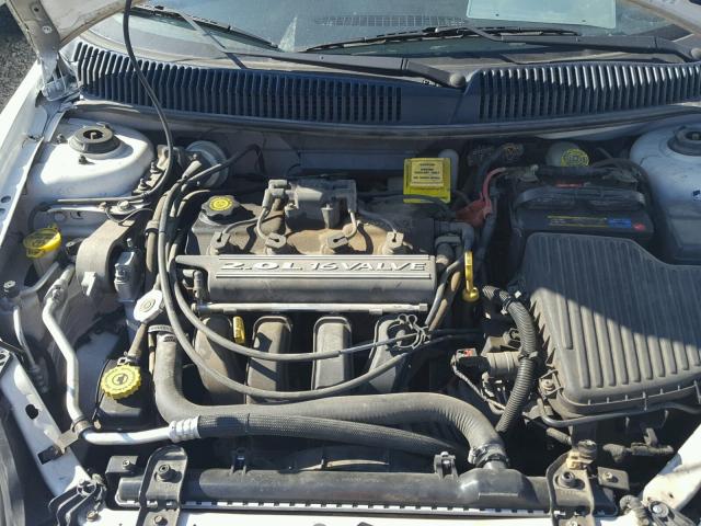 1B3ES46C01D169178 - 2001 DODGE NEON SE WHITE photo 7