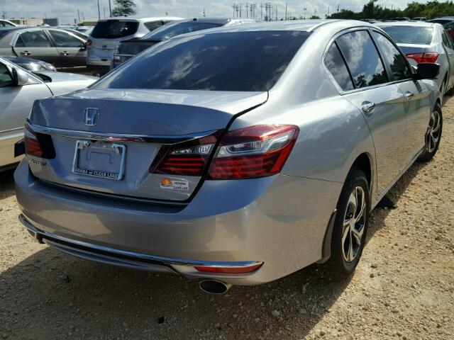 1HGCR2F3XHA146476 - 2017 HONDA ACCORD LX SILVER photo 4