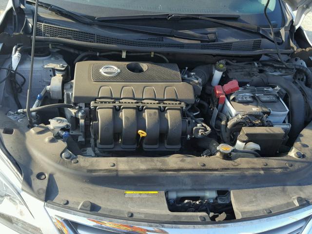 3N1AB7APXDL685610 - 2013 NISSAN SENTRA SILVER photo 7