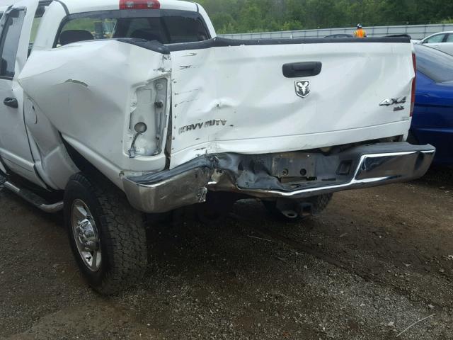 3D7KS28C35G711875 - 2005 DODGE RAM 2500 S WHITE photo 10