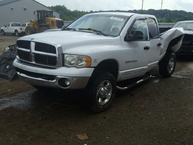 3D7KS28C35G711875 - 2005 DODGE RAM 2500 S WHITE photo 2