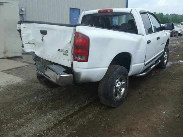 3D7KS28C35G711875 - 2005 DODGE RAM 2500 S WHITE photo 4