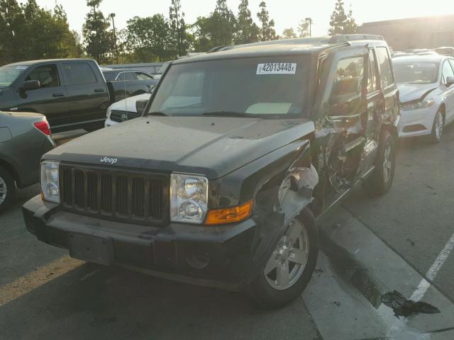 1J8HG48K36C304144 - 2006 JEEP COMMANDER BLACK photo 2