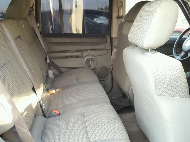 1J8HG48K36C304144 - 2006 JEEP COMMANDER BLACK photo 6