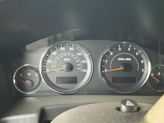 1J8HG48K36C304144 - 2006 JEEP COMMANDER BLACK photo 8