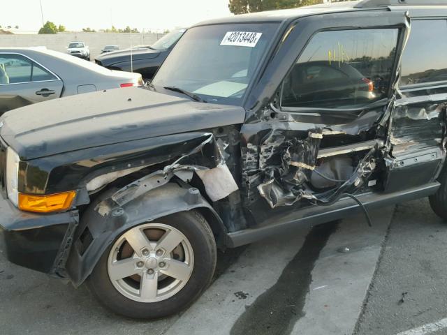 1J8HG48K36C304144 - 2006 JEEP COMMANDER BLACK photo 9