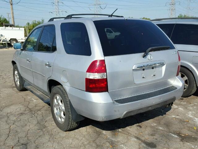 2HNYD188X2H527947 - 2002 ACURA MDX TOURIN SILVER photo 3