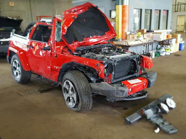 1C4AJWBG0HL599975 - 2017 JEEP WRANGLER S Կարմիր լուսանկար 1
