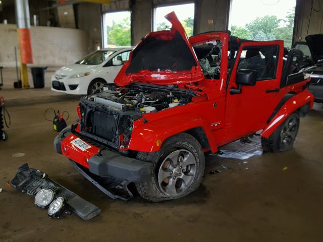 1C4AJWBG0HL599975 - 2017 JEEP WRANGLER S Կարմիր լուսանկար 2