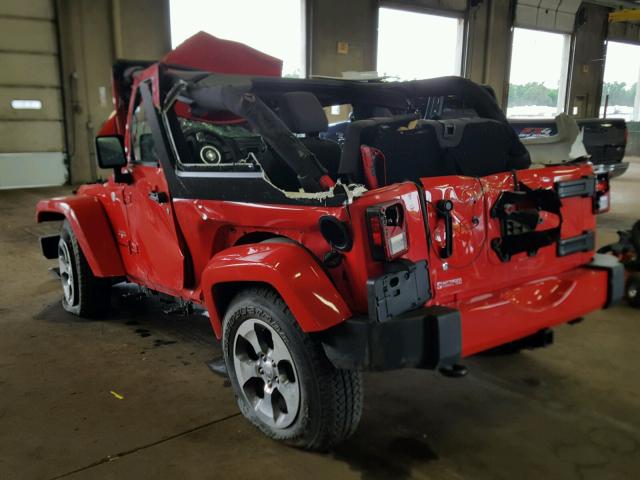 1C4AJWBG0HL599975 - 2017 JEEP WRANGLER S Կարմիր լուսանկար 3