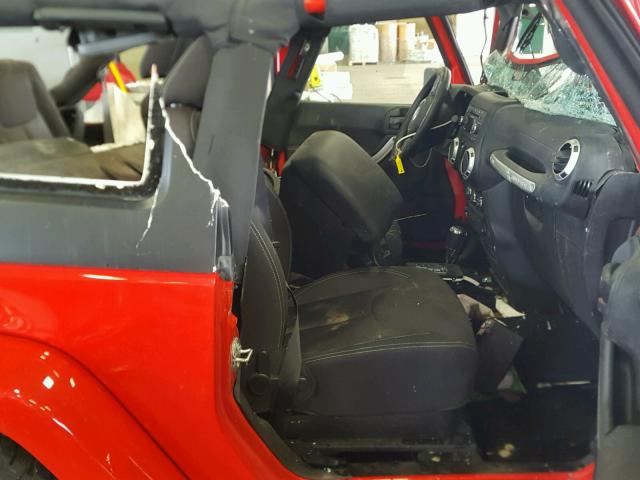 1C4AJWBG0HL599975 - 2017 JEEP WRANGLER S Կարմիր լուսանկար 5