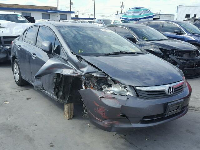 19XFB2F51CE103815 - 2012 HONDA CIVIC GRAY photo 1