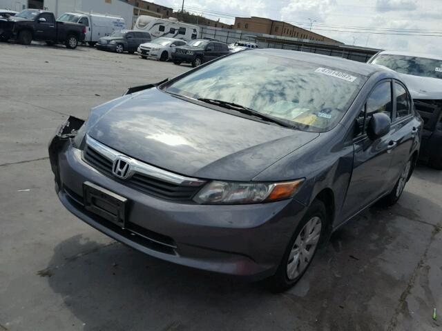 19XFB2F51CE103815 - 2012 HONDA CIVIC GRAY photo 2