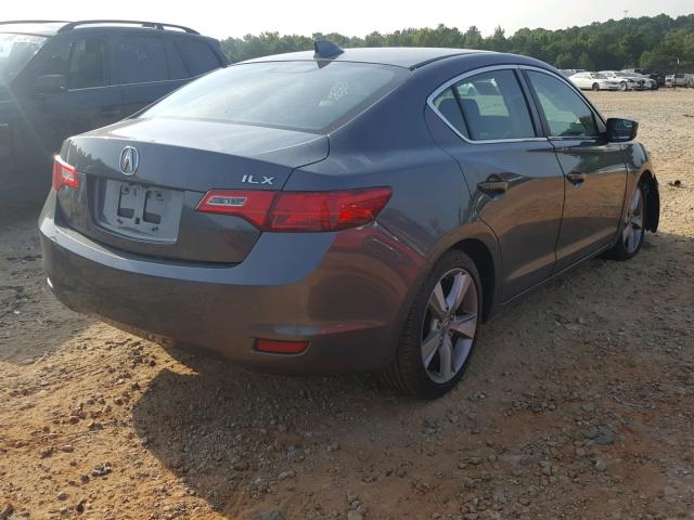 19VDE1F36EE004524 - 2014 ACURA ILX 20 GRAY photo 4