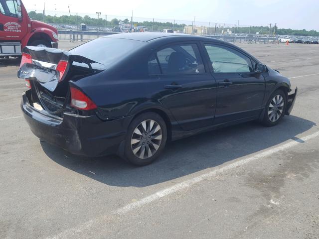 2HGFA16939H342989 - 2009 HONDA CIVIC EXL 黑色 照片 4