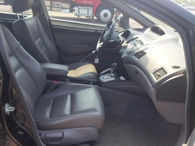 2HGFA16939H342989 - 2009 HONDA CIVIC EXL 黑色 照片 5