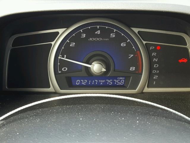 2HGFA16939H342989 - 2009 HONDA CIVIC EXL 黑色 照片 8