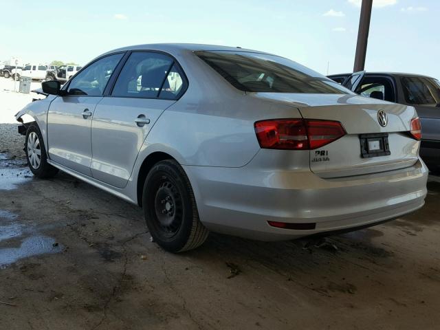 3VW2K7AJ4FM306673 - 2015 VOLKSWAGEN JETTA BASE Արծաթագույն լուսանկար 3