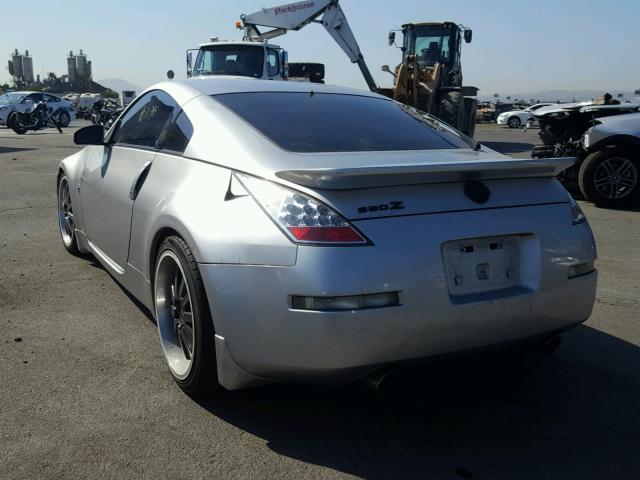 JN1AZ34EX4T052387 - 2004 NISSAN 350Z COUPE SILVER photo 3