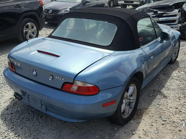 WBACH9345YLG18143 - 2000 BMW Z3 2.3 BLUE photo 4