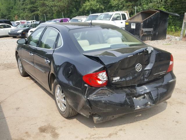 2G4WD582161217289 - 2006 BUICK LACROSSE C BLACK photo 3