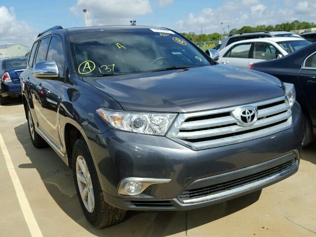 5TDZA3EH4CS024968 - 2012 TOYOTA HIGHLANDER GRAY photo 1