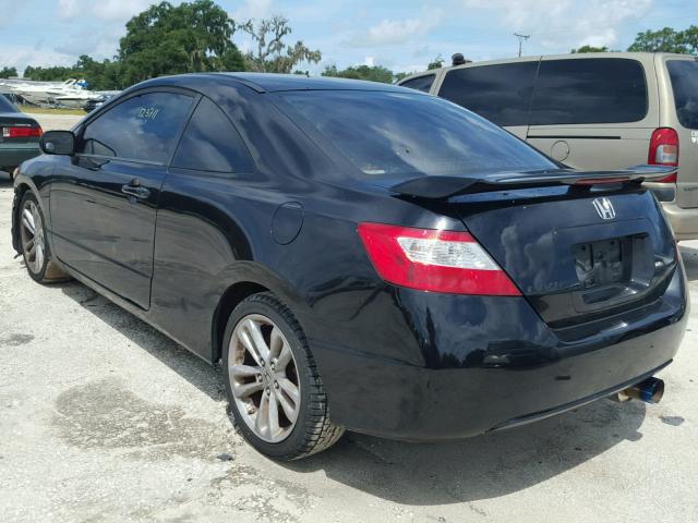 2HGFG21568H702098 - 2008 HONDA CIVIC SI BLACK photo 3