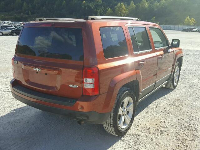 1C4NJPAB3CD595807 - 2012 JEEP PATRIOT ORANGE photo 4