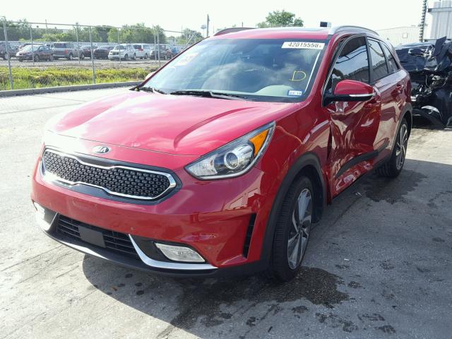 KNDCE3LC2H5050547 - 2017 KIA NIRO EX TO RED photo 2