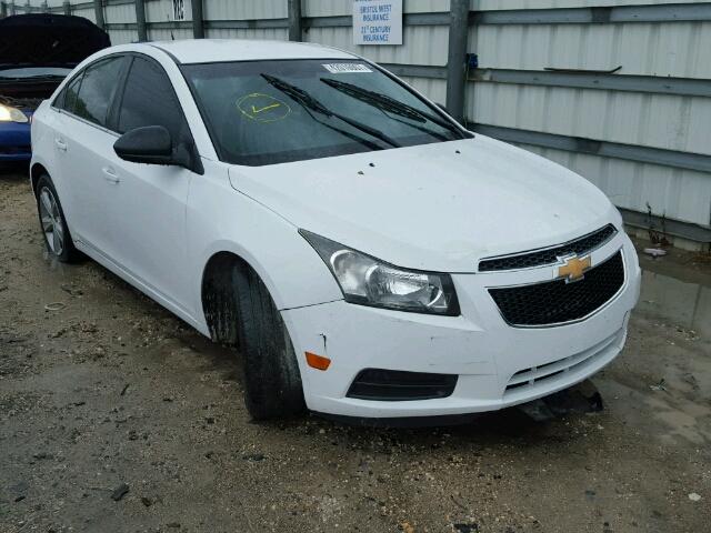 1G1PE5SB7D7247324 - 2013 CHEVROLET CRUZE LT WHITE photo 1