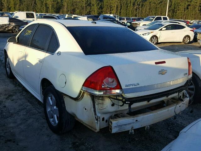 2G1WT57K091209092 - 2009 CHEVROLET IMPALA WHITE photo 3