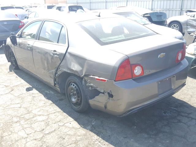 1G1ZB5E15BF160948 - 2011 CHEVROLET MALIBU LS Qəhvəyi foto 3