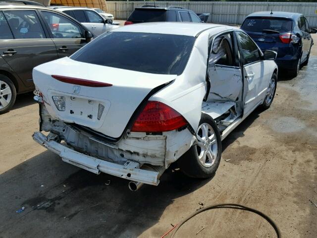 1HGCM56327A142131 - 2007 HONDA ACCORD WHITE photo 4