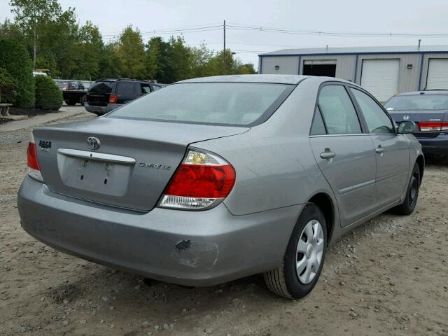 4T1BE32K55U529708 - 2005 TOYOTA CAMRY LE 灰色 照片 4