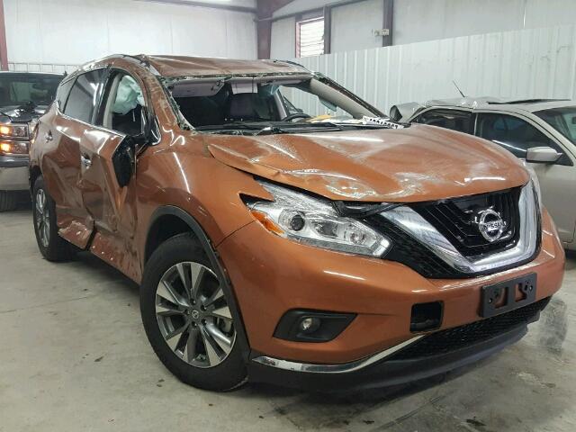 5N1AZ2MG0HN102681 - 2017 NISSAN MURANO ORANGE photo 1