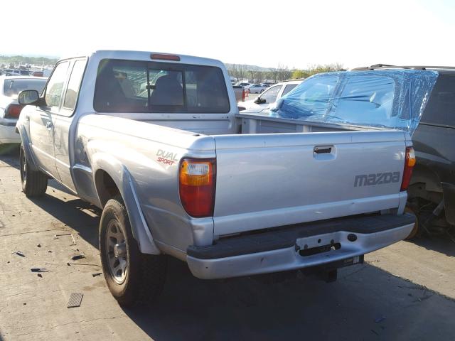 4F4YR16U82TM06089 - 2002 MAZDA B3000 CAB SILVER photo 3