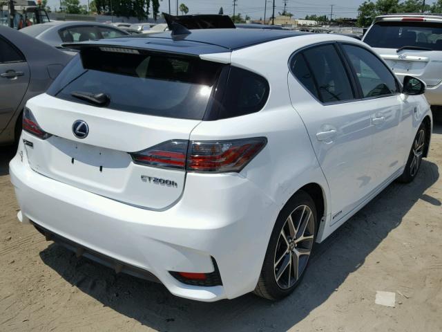 JTHKD5BH1F2226248 - 2015 LEXUS CT 200 WHITE photo 4