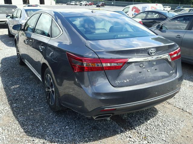 4T1BK1EBXJU285833 - 2018 TOYOTA AVALON XLE GRAY photo 3