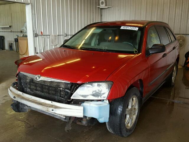 2C4GF484X5R489287 - 2005 CHRYSLER PACIFICA RED photo 2