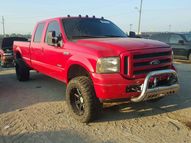 1FTWW31P05EB88874 - 2005 FORD F350 SRW S RED photo 1