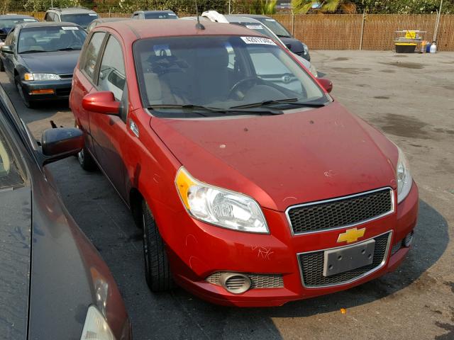 KL1TD6DE6BB206948 - 2011 CHEVROLET AVEO LS RED photo 1