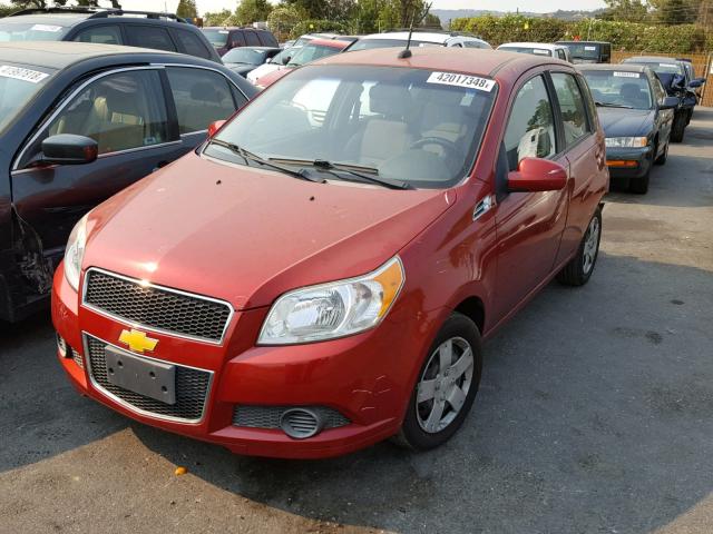 KL1TD6DE6BB206948 - 2011 CHEVROLET AVEO LS RED photo 2