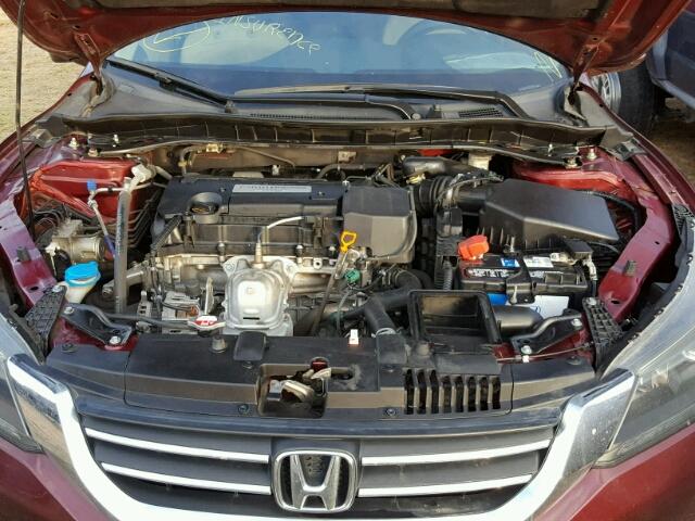 1HGCR2F76EA142052 - 2014 HONDA ACCORD EX MAROON photo 7