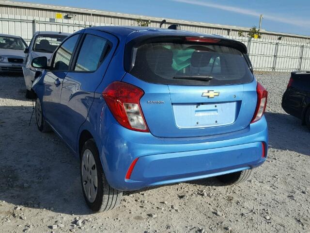 KL8CB6SA2HC731760 - 2017 CHEVROLET SPARK LS BLUE photo 3